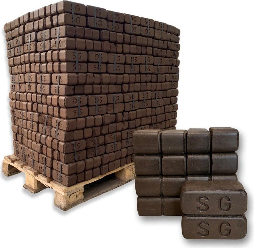 Feuerpracht Premium Torfbriketts – 960 kg Palette