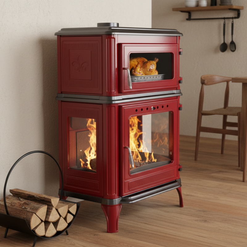 Holzofen mit Granit-Pop-Ofen – 11 kW — Foto 3