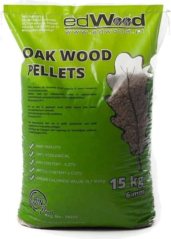 Hartholzpellets Eiche ENplusA1 – 975 kg (65 x 15 kg Säcke) — Foto 3