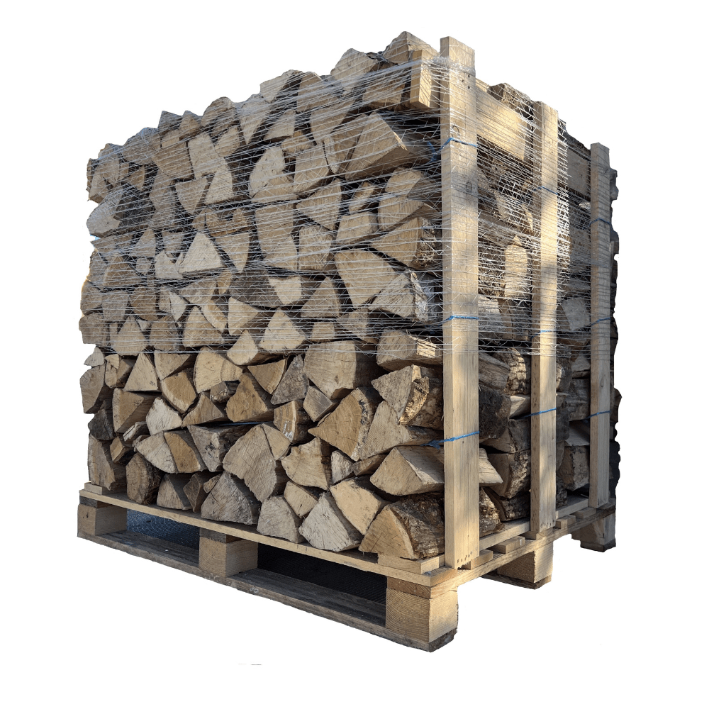 Brennholz Hartholzmischung 30 cm trocken auf Palette