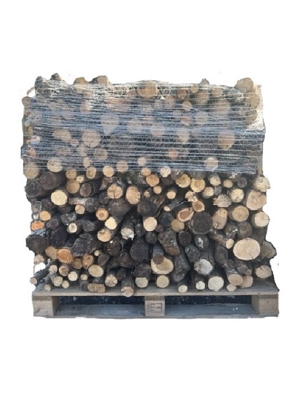 Holzkohle, 50 cm, trockene Hartholzpalette, bereit zum Brennen