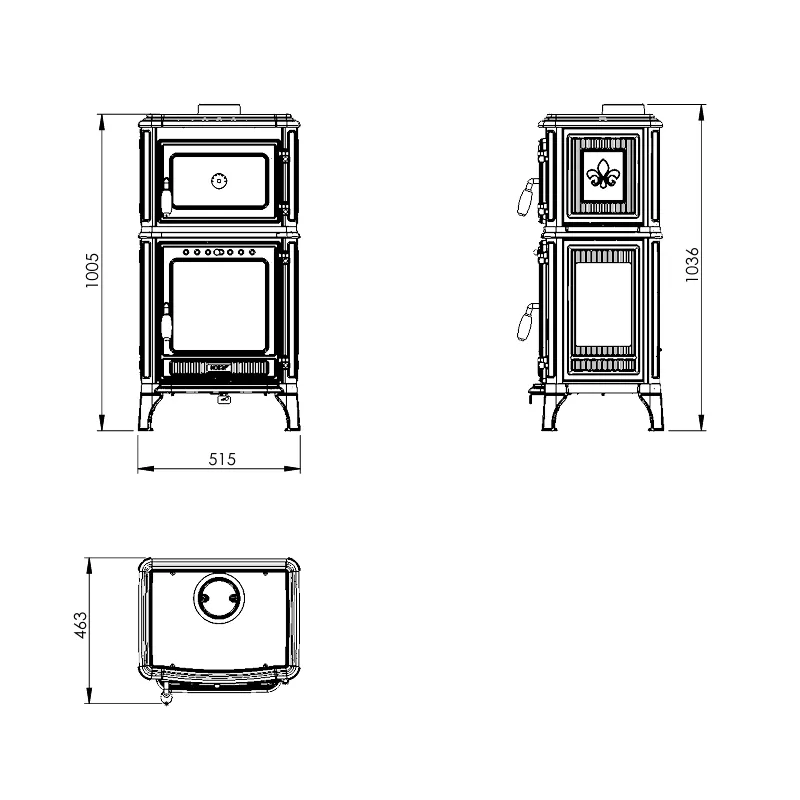 Holzofen mit Fusio-Ofen – 7 kW — Foto 4