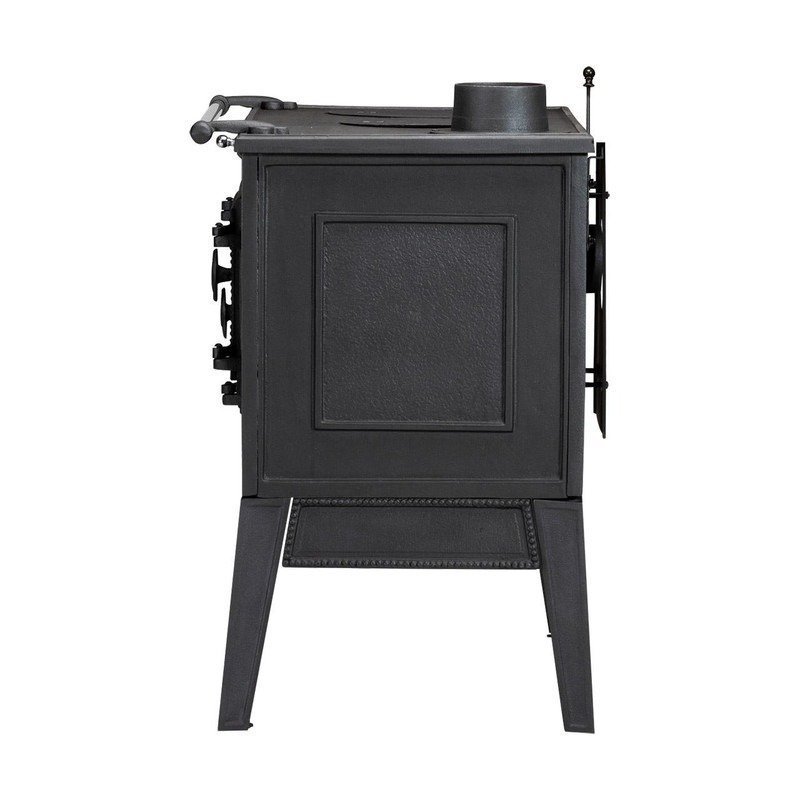 Globe Fire Atlas – Holzherd 7 kW aus Gusseisen mit Backofen &amp;amp; Kochplatten — Foto 4