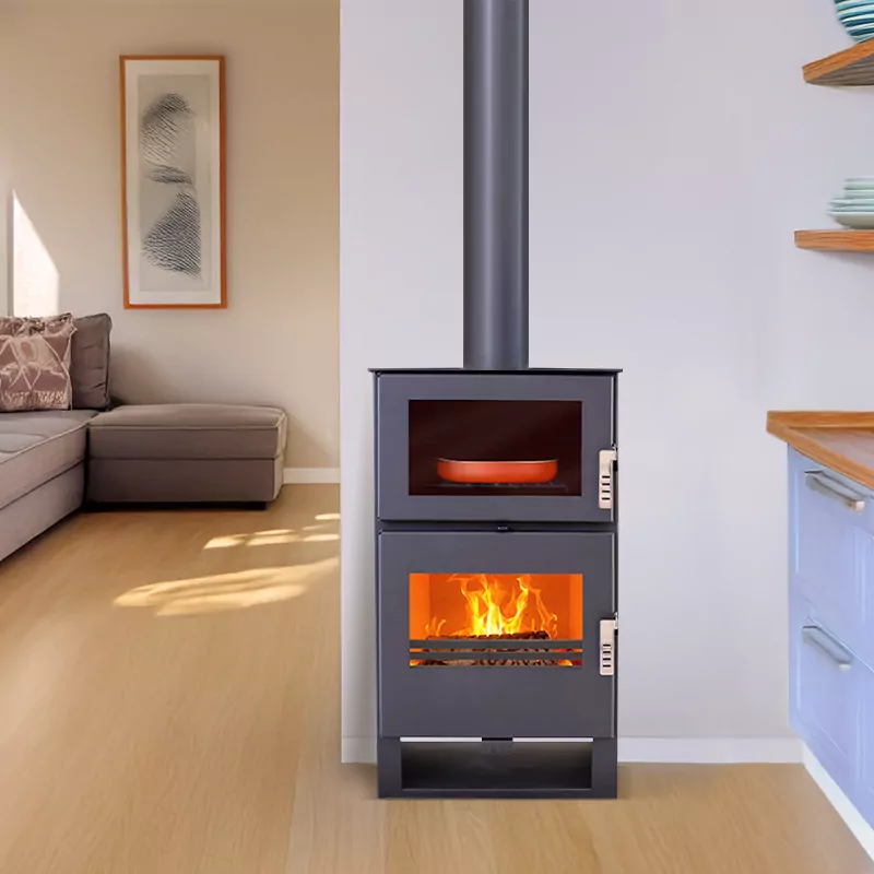 Holzofen mit Carrio Inox-Ofen – 9 kW