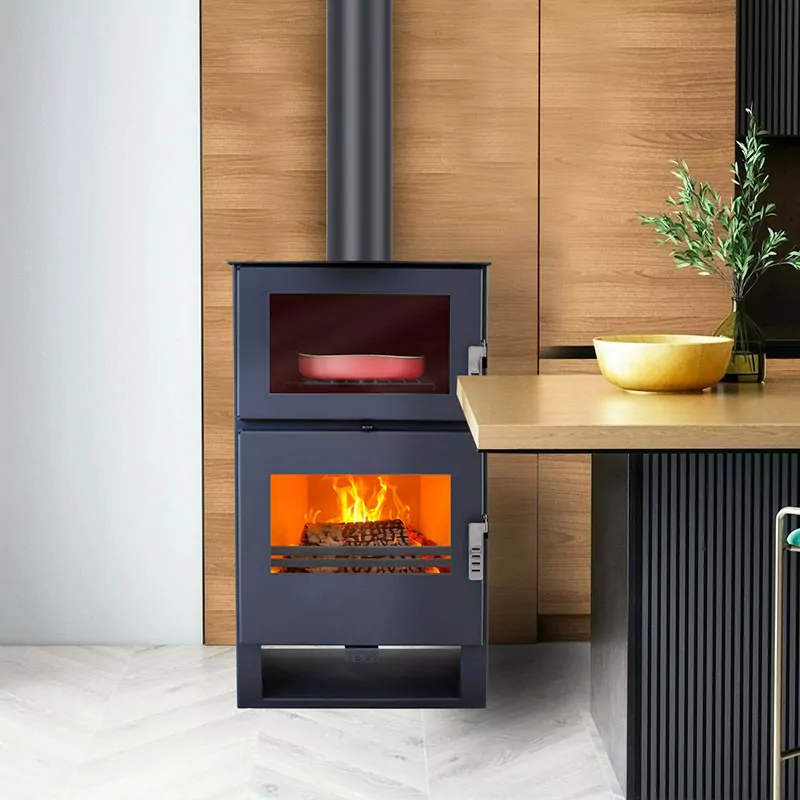 Holzofen mit Carrio Inox-Ofen – 9 kW — Foto 3